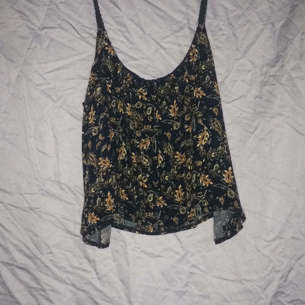 Vintage Navy, Paisley Crop Top S, SP